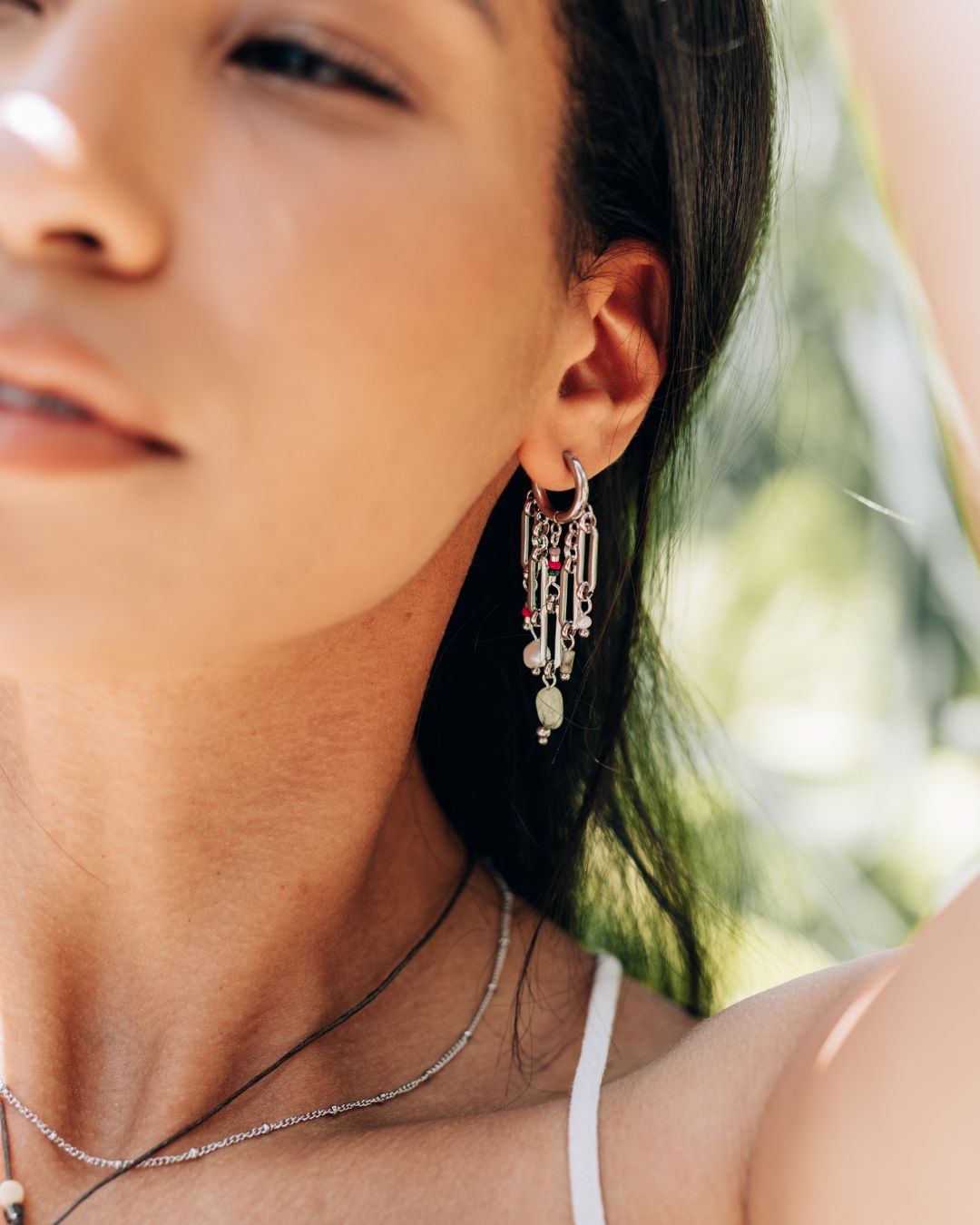 Elegant Gold Hoops with Pearl and Bead Accents