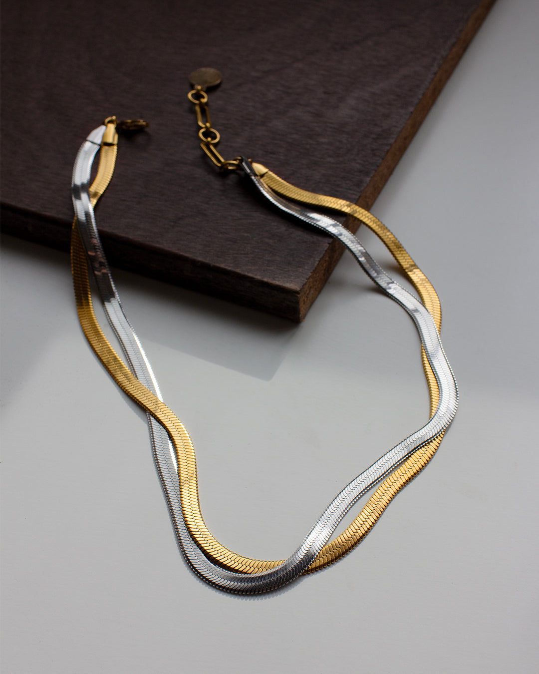 Intertwined Cobra Chain Necklace