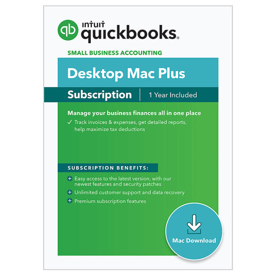 Intuit QuickBooks Desktop For Mac 2024 Accounting Software for 1 User